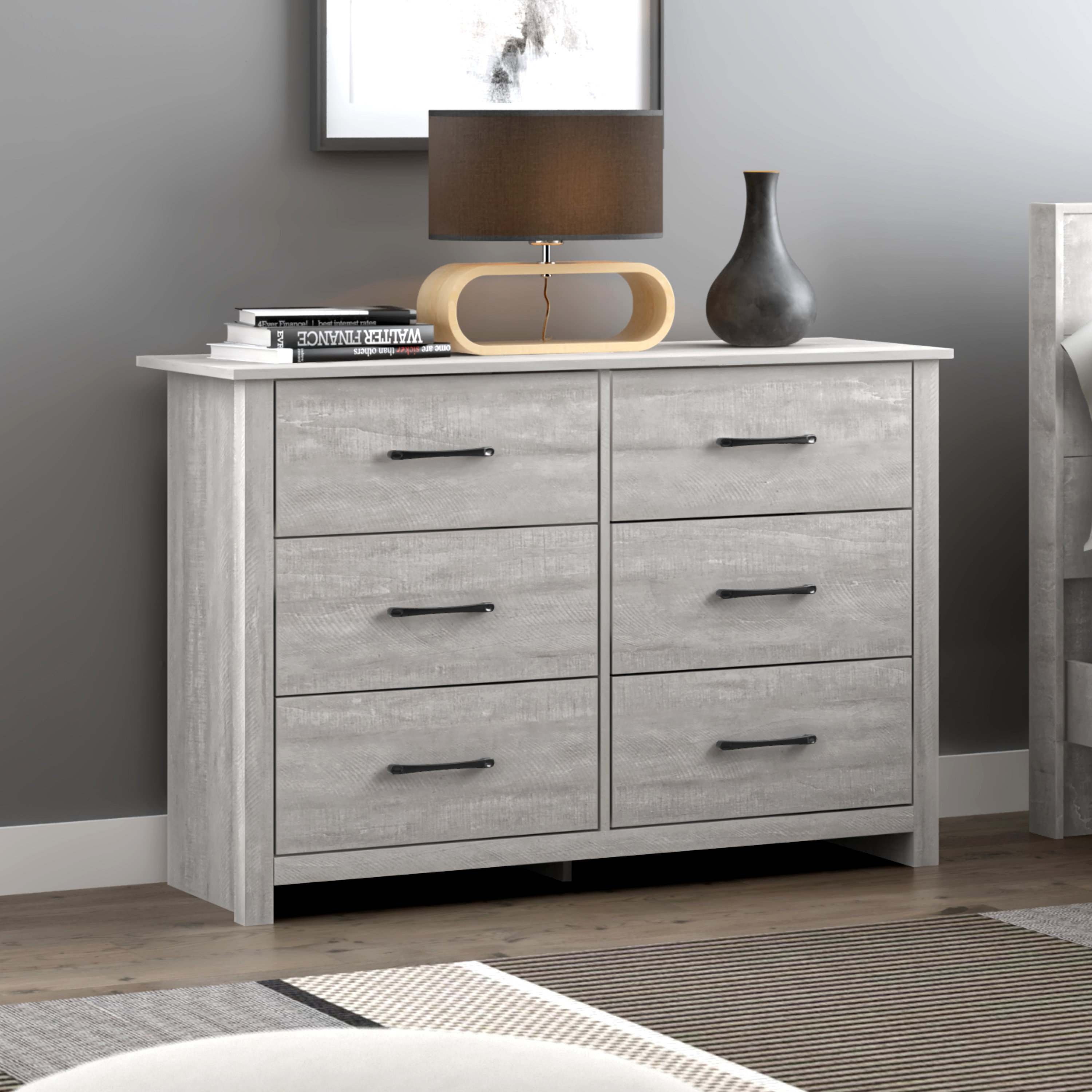 Zipcode Design™ Walter 6-Drawer Double Dresser & Reviews | Wayfair